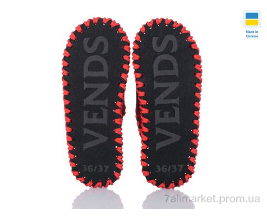 Тапки жіночі для будинку Весна/осінь 261W бордо (9 пар р.36-41) "Active" недорого оптом від прямого постачальника, зображення 2