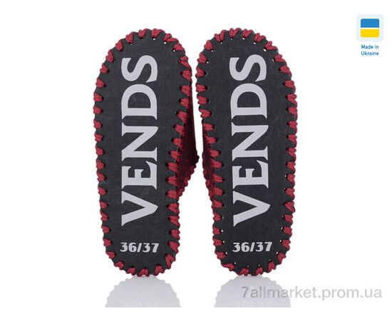 Тапки жіночі для будинку Весна/осінь 263W бордо (9 пар р.36-41) "Active" недорого оптом від прямого постачальника, зображення 2