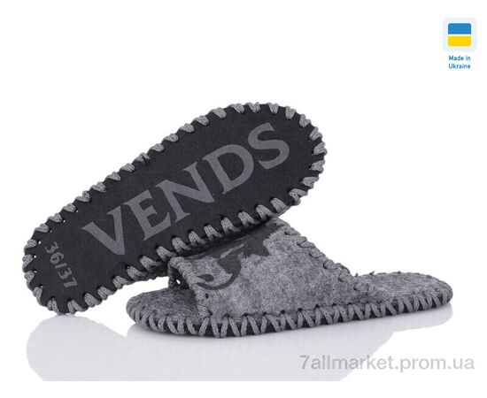 Тапки жіночі для будинку Весна/осінь 272W сірий (9 пар р.36-41) "Active" недорого оптом від прямого постачальника, зображення 3