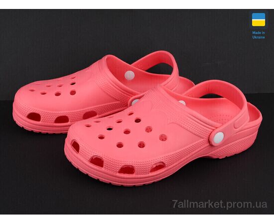 Крокси жіночі літні Літо Крокс Ж коралл (6 пар р.36-41) "Golden Lion" недорого оптом від прямого постачальника, зображення 2