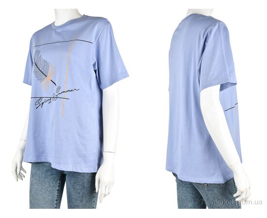 Футболка жіноча Літо 4049-03-3 violet (3 шт. р.сіткаS-L) "Мир" недорого оптом від прямого постачальника, зображення 3