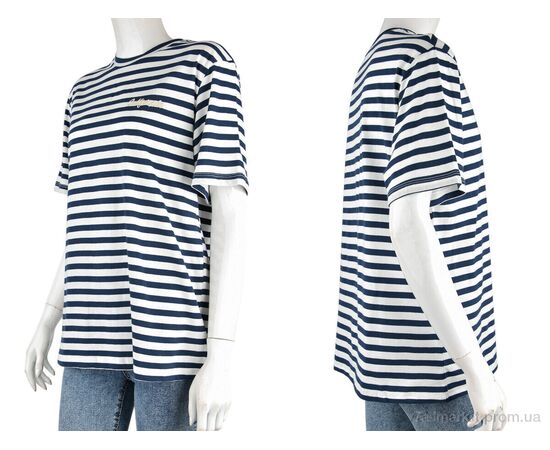 Футболка жіноча Літо 4049-12-1 navy (3 шт. р.сіткаS-L) "Мир" недорого оптом від прямого постачальника, зображення 3