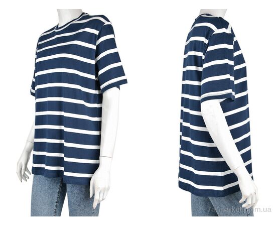 Футболка жіноча Літо 4049-11-1 navy (3 шт. р.сіткаS-L) "Мир" недорого оптом від прямого постачальника, зображення 3