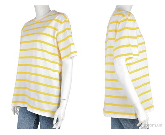 Фотография Футболка женская Лето 4049-11-3 yellow (3 шт. р.сетка S-L) "Мир" недорого оптом от прямого поставщика, изображение 3