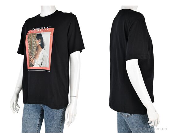 Футболка жіноча Літо 4049-05-1 black (3 шт. р.сіткаS-L) "Мир" недорого оптом від прямого постачальника, зображення 3