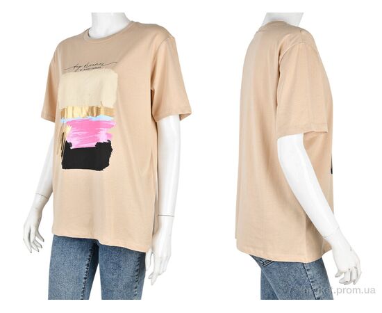 Фотография Футболка женская Лето 4049-06-3 l.beige (3 шт. р.сетка S-L) "Мир" недорого оптом от прямого поставщика, изображение 3