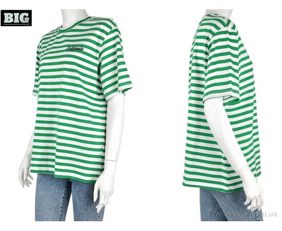 Футболка жіноча Літо 4049-12-4 green (3 шт. р.сіткаS-L) "BIG" недорого оптом від прямого постачальника, зображення 3