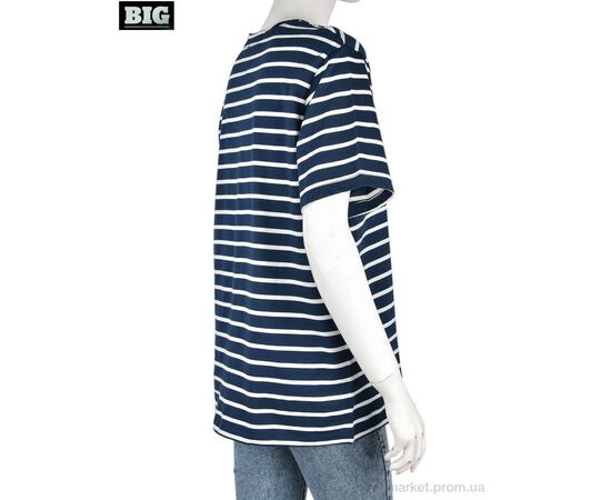 Футболка жіноча Літо 4049-10-1 navy (3 шт. р.сіткаS-L) "BIG" недорого оптом від прямого постачальника, зображення 2