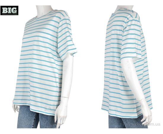 Футболка жіноча Літо 4049-10-3 l.blue (3 шт. р.сіткаS-L) "BIG" недорого оптом від прямого постачальника, зображення 3 Футболка жіноча Літо 4049-10-3 l.blue (3 шт. р.сіткаS-L) "BIG" недорого оптом від прямого постачальника, зображення 3