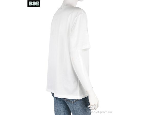 Футболка жіноча Літо 4049-04-2 white (3 шт. р.сіткаS-L) "BIG" недорого оптом від прямого постачальника, зображення 2
