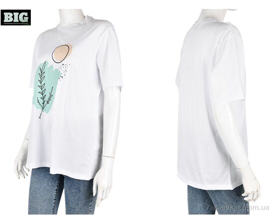 Футболка жіноча Літо 4049-08-2 white (3 шт. р.сіткаS-L) "BIG" недорого оптом від прямого постачальника, зображення 3 Футболка жіноча Літо 4049-08-2 white (3 шт. р.сіткаS-L) "BIG" недорого оптом від прямого постачальника, зображення 3
