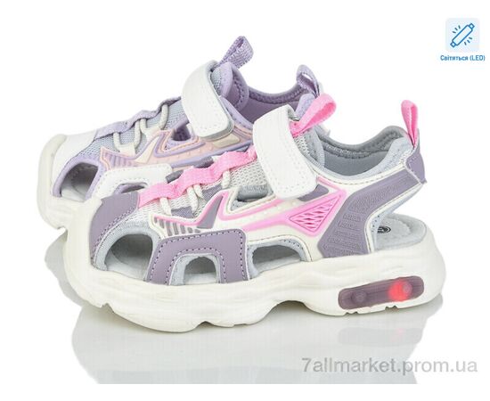 Босоножки детские летние Лето 2637-3D LED mix (12 пар р.27-32) "PoniTop kids" недорого оптом от прямого поставщика Фотография Босоножки детские летние Лето 2637-3D LED mix (12 пар р.27-32) "PoniTop kids" недорого оптом от прямого поставщика