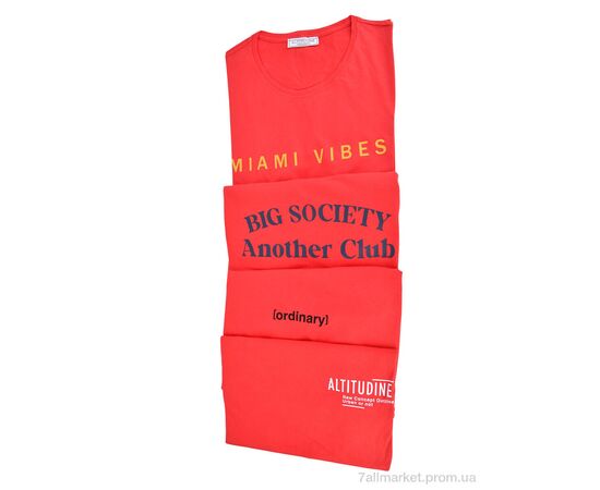 Фотография Футболка мужская Лето 10229-6 red mix (5 шт. р.сетка S-2XL) "Obuvok" недорого оптом от прямого поставщика, изображение 4