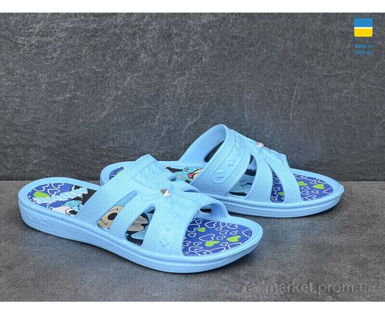 Шльопанці дитячі літні Літо Міккі блакитний (6 пар р.30-35) "Golden Lion" недорого оптом від прямого постачальника, зображення 2 Шльопанці дитячі літні Літо Міккі блакитний (6 пар р.30-35) "Golden Lion" недорого оптом від прямого постачальника, зображення 2