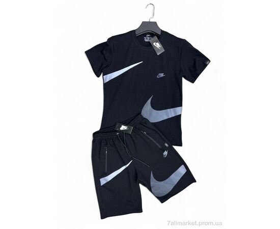 Фотография Спортивный костюм мужской Лето Y1-1 black (5 шт. р.сетка L-3XL) "Verton" недорого оптом от прямого поставщика, изображение 2