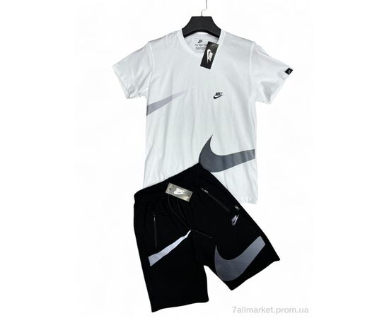 Фотография Спортивный костюм мужской Лето Y1-2 white-black (5 шт. р.сетка L-3XL) "Verton" недорого оптом от прямого поставщика, изображение 2