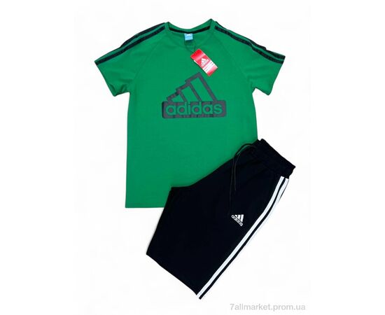 Фотография Спортивный костюм мужской Лето Y2-2 green-black (5 шт. р.сетка M-3XL) "Verton" недорого оптом от прямого поставщика, изображение 2