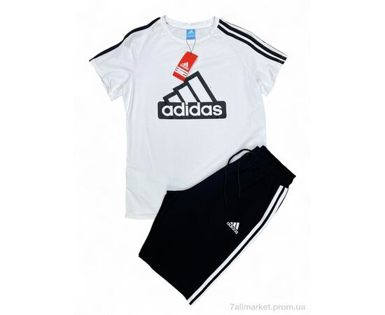 Фотография Спортивный костюм мужской Лето Y2-4 white-black (5 шт. р.сетка M-3XL) "Verton" недорого оптом от прямого поставщика, изображение 2