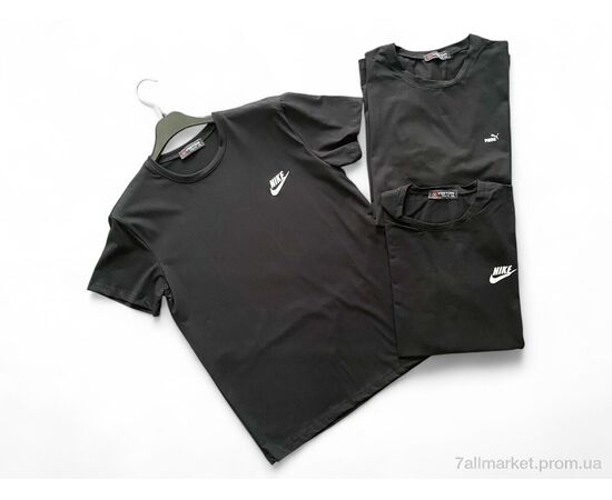 Фотография Футболка мужская Лето D2 black mix (5 шт. р.сетка 52-60) "Verton" недорого оптом от прямого поставщика, изображение 2