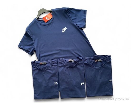 Фотография Футболка мужская Лето D5 navy mix (5 шт. р.сетка 52-60) "Verton" недорого оптом от прямого поставщика, изображение 2