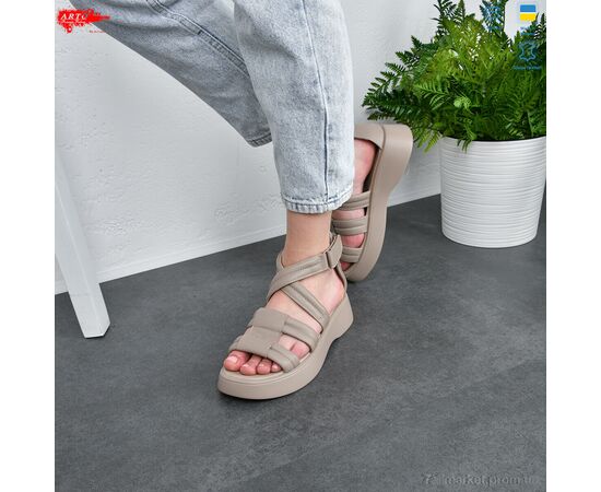 Босоніжки жіночі літні Літо 350 латте к. (8 пар р.36-41) "ARTO" недорого оптом від прямого постачальника, зображення 3