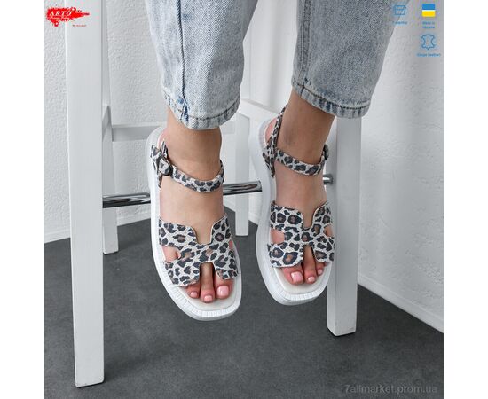 Босоножки женские летние Лето 430 білий-леоп. (8 пар р.36-41) "ARTO" недорого оптом от прямого поставщика, изображение 2 Фотография Босоножки женские летние Лето 430 білий-леоп. (8 пар р.36-41) "ARTO" недорого оптом от прямого поставщика, изображение 2