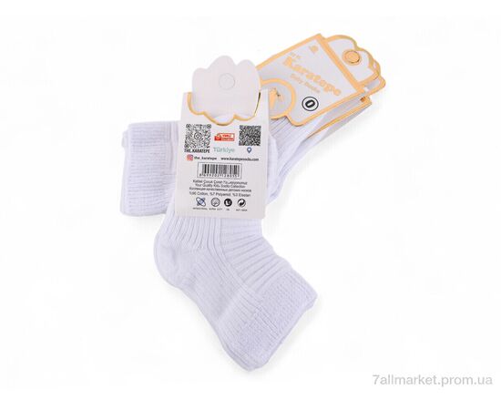 Носочки для детей Весна/осень N001-3 white (12 шт. р.сетка 0-3) "OL" недорого оптом от прямого поставщика, изображение 2 Фотография Носочки для детей Весна/осень N001-3 white (12 шт. р.сетка 0-3) "OL" недорого оптом от прямого поставщика, изображение 2