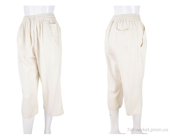Бриджі жіночі Літо 08888 beige (4 шт. р.сіткаM-2XL) "Obuvok" недорого оптом від прямого постачальника, зображення 3
