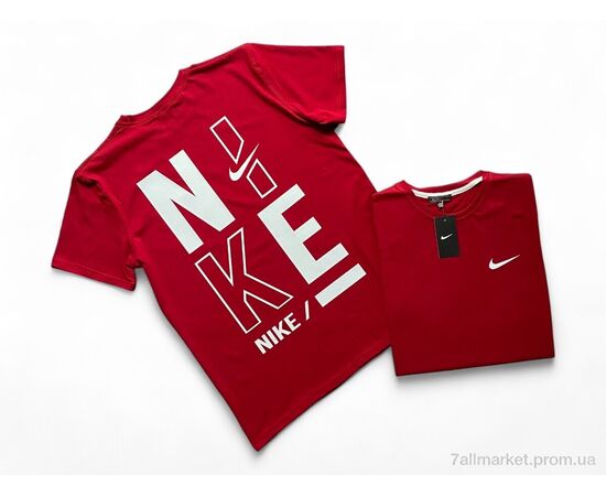 Футболка чоловіча Літо A003-2 red (5 шт. р.сіткаS-2XL) "Verton" недорого оптом від прямого постачальника, зображення 2