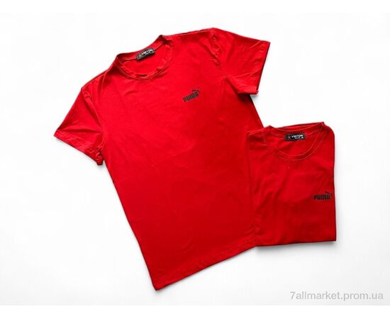 Футболка чоловіча Літо A004-4 red (5 шт. р.сіткаS-2XL) "Verton" недорого оптом від прямого постачальника, зображення 2