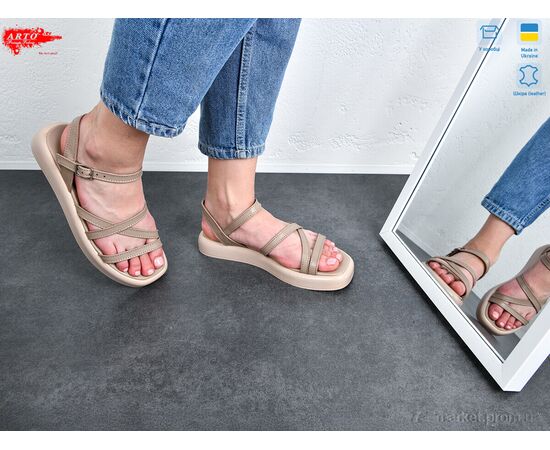 Босоніжки жіночі літні Літо 0138 латте к. (8 пар р.36-41) "ARTO" недорого оптом від прямого постачальника, зображення 2 Босоніжки жіночі літні Літо 0138 латте к. (8 пар р.36-41) "ARTO" недорого оптом від прямого постачальника, зображення 2