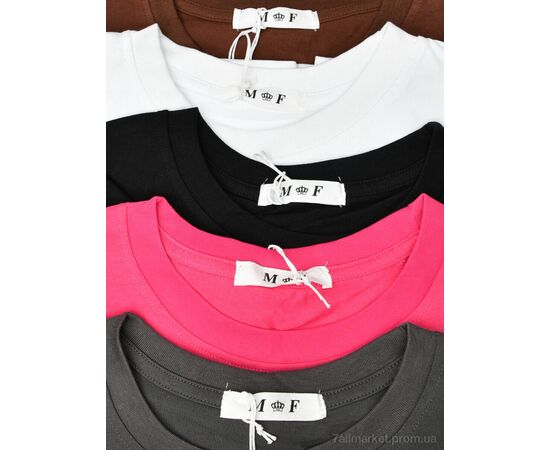 Футболка жіноча Літо 4064-7207 mix (5 шт. р.сіткаOne size) "Мир" недорого оптом від прямого постачальника, зображення 4