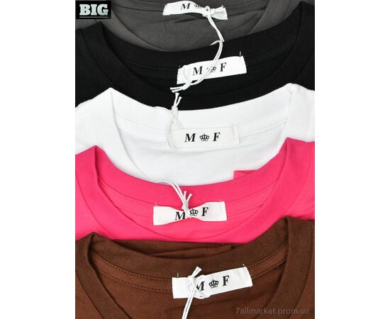 Футболка жіноча Літо 4064-7203 mix (5 шт. р.сіткаOne size) "BIG" недорого оптом від прямого постачальника, зображення 4