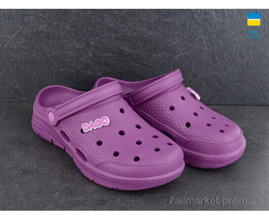 Крокси жіночі літні Літо 425 т.фіолетовий (8 пар р.36-40) "Golden Lion" недорого оптом від прямого постачальника, зображення 2 Крокси жіночі літні Літо 425 т.фіолетовий (8 пар р.36-40) "Golden Lion" недорого оптом від прямого постачальника, зображення 2
