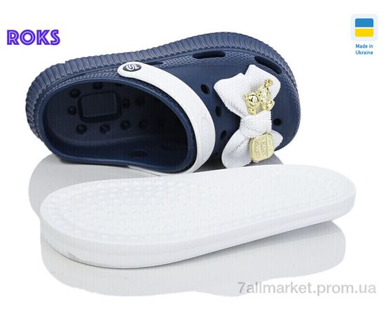 Фотография Кроксы женские летние Лето 155-4 т.синій (8 пар р.36-40) "Roks" недорого оптом от прямого поставщика, изображение 2