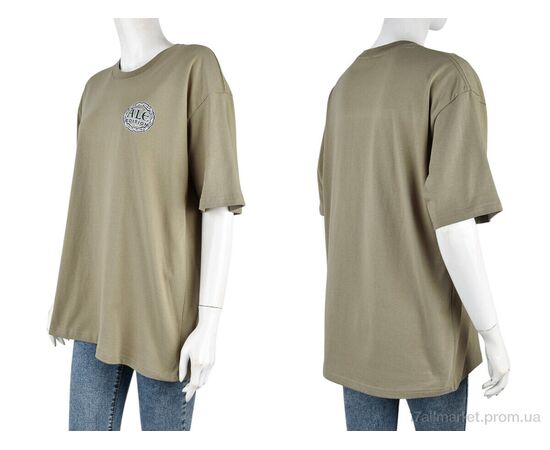 Фотография Футболка женская Лето 4071-W03-4 khaki (5 шт. р.сетка S-2XL) "Мир" недорого оптом от прямого поставщика, изображение 3