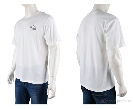 Футболка чоловіча Літо 4072-M07-2 white (5 шт. р.сіткаM-3XL) "Мир" недорого оптом від прямого постачальника, зображення 3