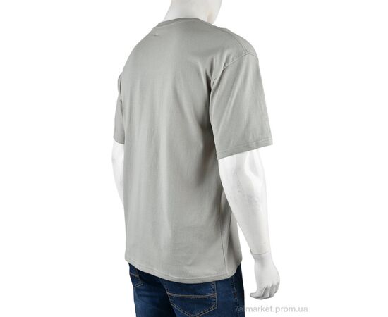 Футболка чоловіча Літо 4072-M07-4 grey (5 шт. р.сіткаM-3XL) "Мир" недорого оптом від прямого постачальника, зображення 2