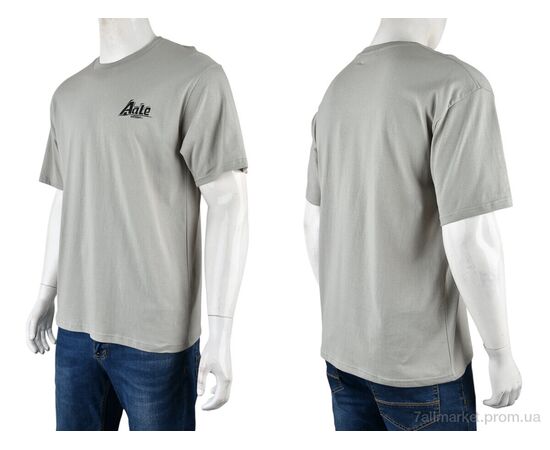 Футболка чоловіча Літо 4072-M07-4 grey (5 шт. р.сіткаM-3XL) "Мир" недорого оптом від прямого постачальника, зображення 3
