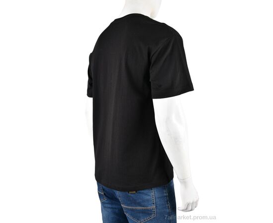 Футболка чоловіча Літо 4072-M06-1 black (5 шт. р.сіткаM-3XL) "Мир" недорого оптом від прямого постачальника, зображення 2