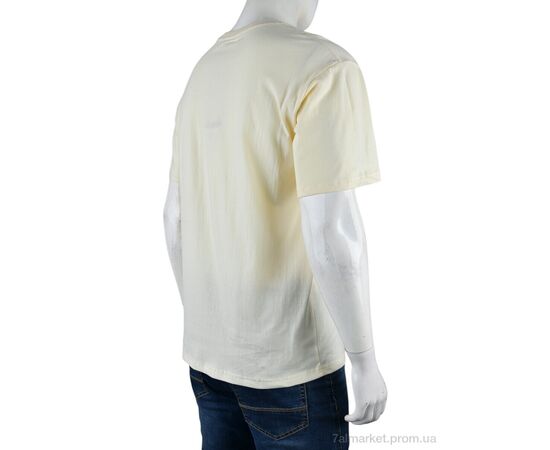 Футболка чоловіча Літо 4072-M06-3 yellow (5 шт. р.сіткаM-3XL) "Мир" недорого оптом від прямого постачальника, зображення 2