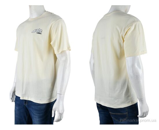 Футболка чоловіча Літо 4072-M06-3 yellow (5 шт. р.сіткаM-3XL) "Мир" недорого оптом від прямого постачальника, зображення 3