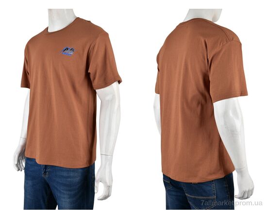 Футболка чоловіча Літо 4072-M04-3 brown (5 шт. р.сіткаM-3XL) "Мир" недорого оптом від прямого постачальника, зображення 3