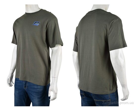 Футболка чоловіча Літо 4072-M04-4 khaki (5 шт. р.сіткаM-3XL) "Мир" недорого оптом від прямого постачальника, зображення 3