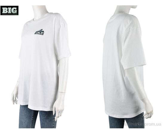 Футболка жіноча Літо 4071-W01-2 white (5 шт. р.сіткаS-2XL) "BIG" недорого оптом від прямого постачальника, зображення 3