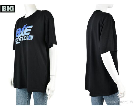 Футболка жіноча Літо 4071-W02-1 black (5 шт. р.сіткаS-2XL) "BIG" недорого оптом від прямого постачальника, зображення 3