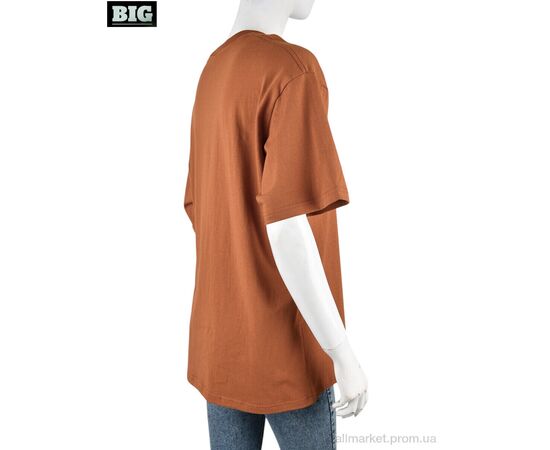 Футболка жіноча Літо 4071-W02-3 brown (5 шт. р.сіткаS-2XL) "BIG" недорого оптом від прямого постачальника, зображення 2