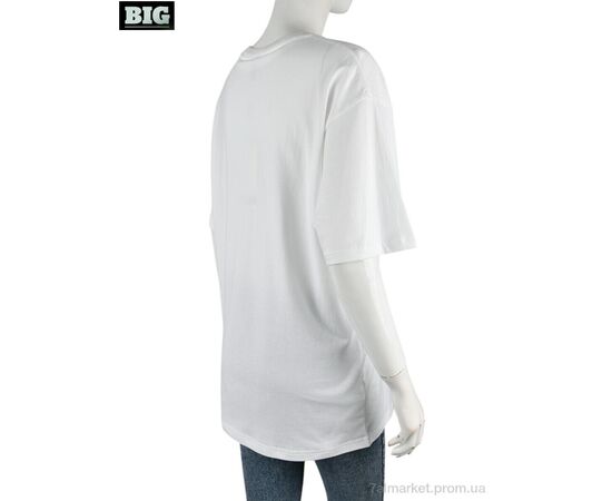 Футболка жіноча Літо 4071-W03-2 white (5 шт. р.сіткаS-2XL) "BIG" недорого оптом від прямого постачальника, зображення 2