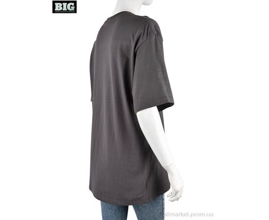 Футболка жіноча Літо 4071-W03-3 grey (5 шт. р.сіткаS-2XL) "BIG" недорого оптом від прямого постачальника, зображення 2