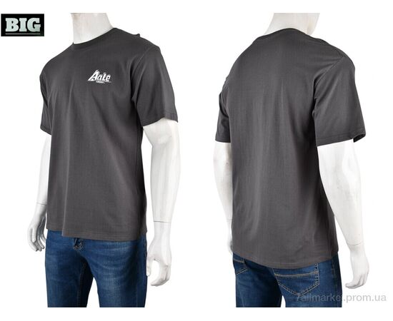 Футболка чоловіча Літо 4072-M01-3 grey (5 шт. р.сіткаM-3XL) "BIG" недорого оптом від прямого постачальника, зображення 3